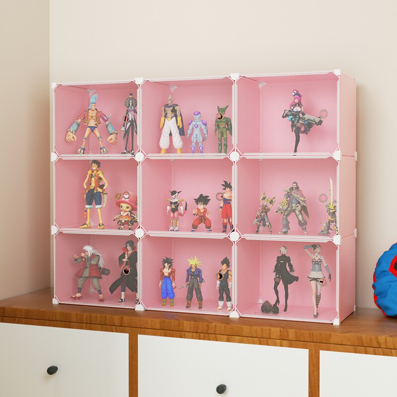 組み立て式仕切り付き透明フィギュアケース