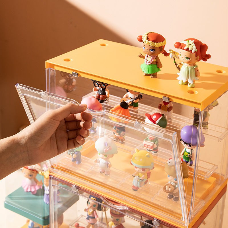 フィギュアケース 積み重ね可能な透明展示ケース