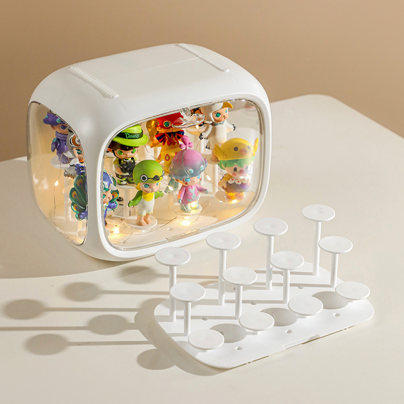 フィギュアケース 小型 積み重ね式透明展示ボックス