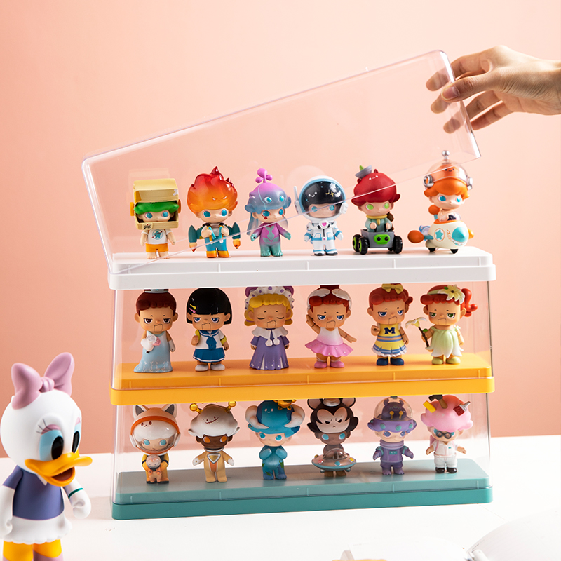 フィギュアケース 三段重ねミニフィギュアショーケース