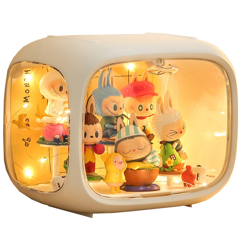 フィギュアケース 小型 積み重ね式透明展示ボックス