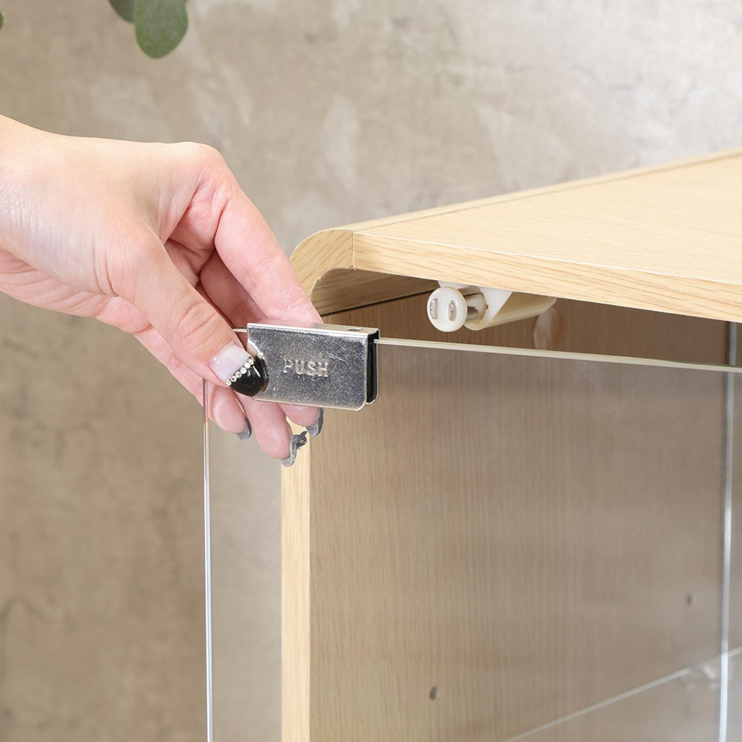 フィギュアケース 大型 木目調 クレール 収納棚