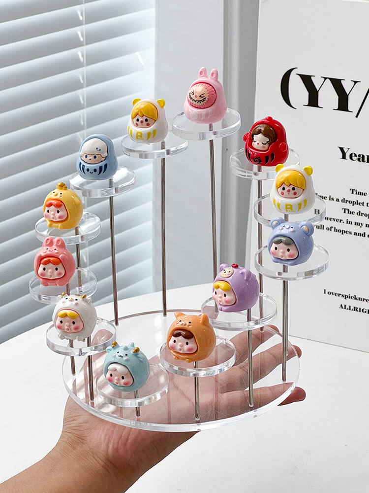 フィギュアケース 多段式ミニフィギュア展示台