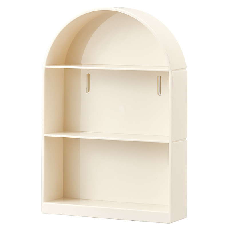 フィギュアケース アーチ型壁掛け　小型　飾り棚二段式収納