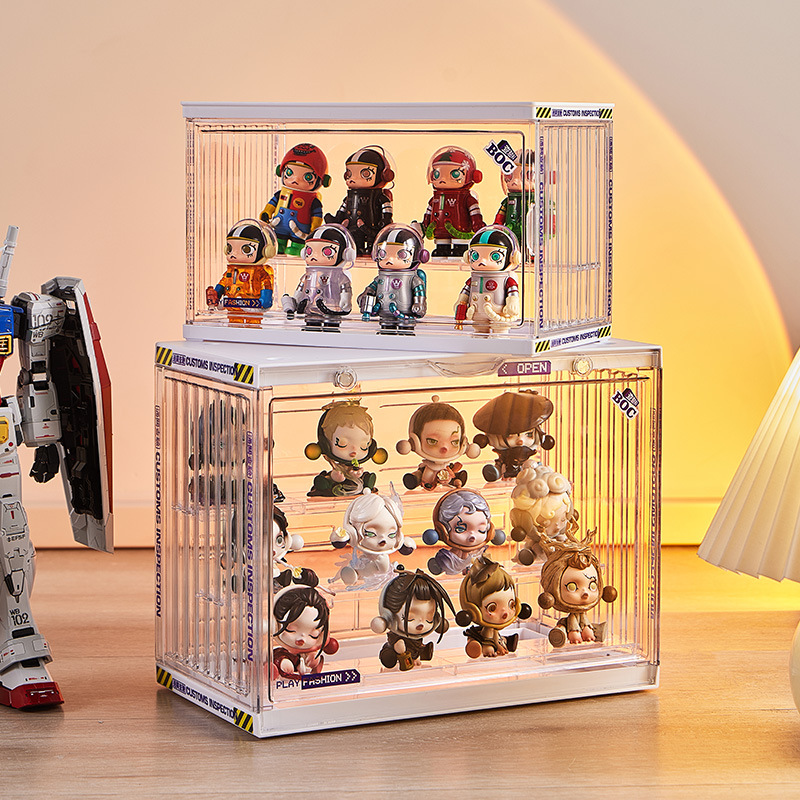 フィギュアケース 透明アクリル積み重ね式小型収納展示箱