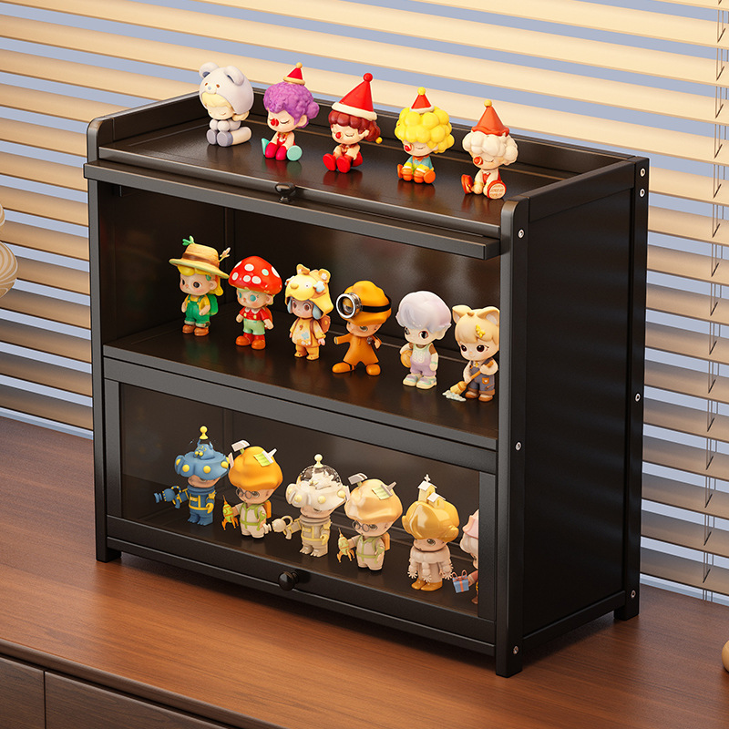 フィギュアケース 三段式卓上透明扉付き 小型