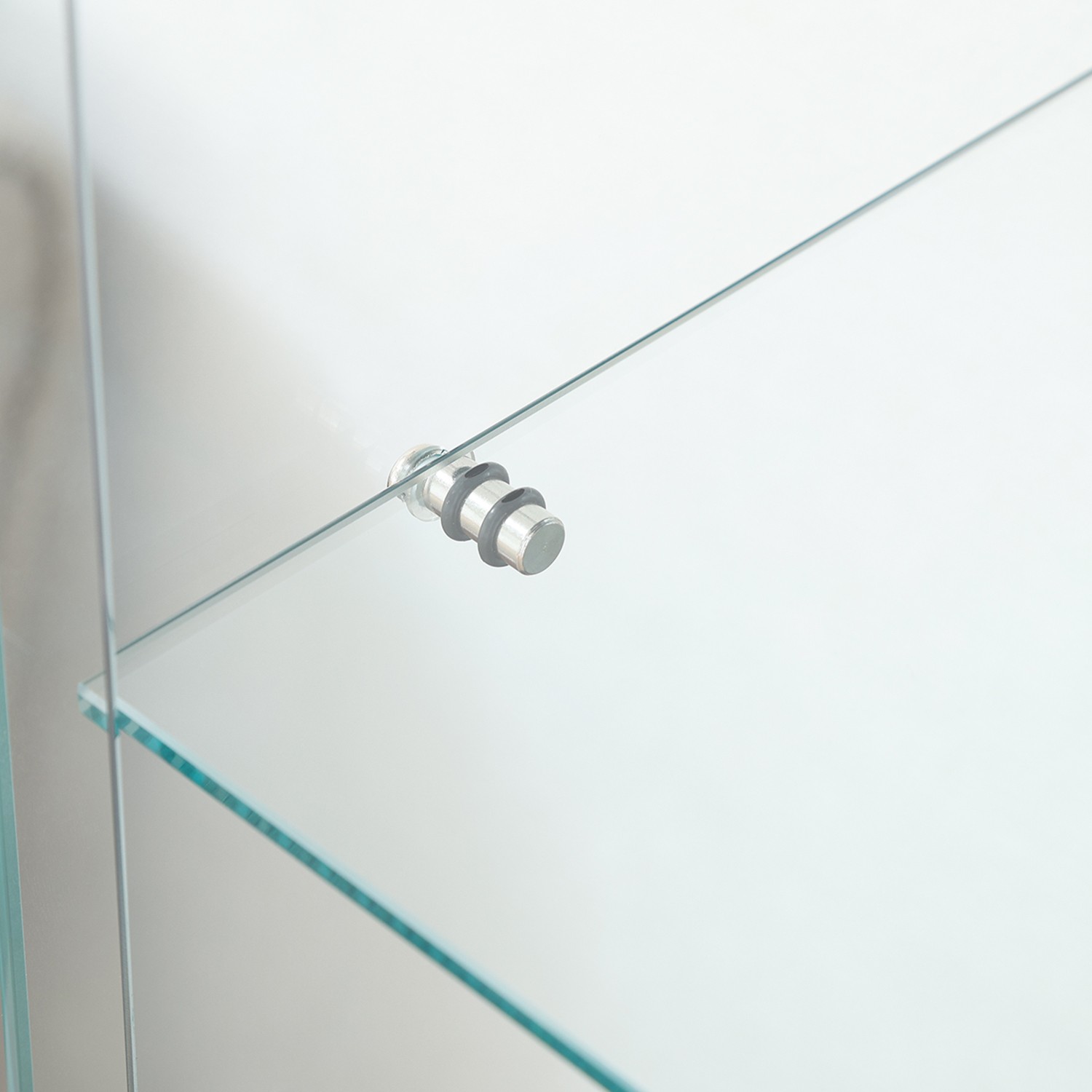 フィギュアケース 大型 ガラス製フギュアケースワイド黒