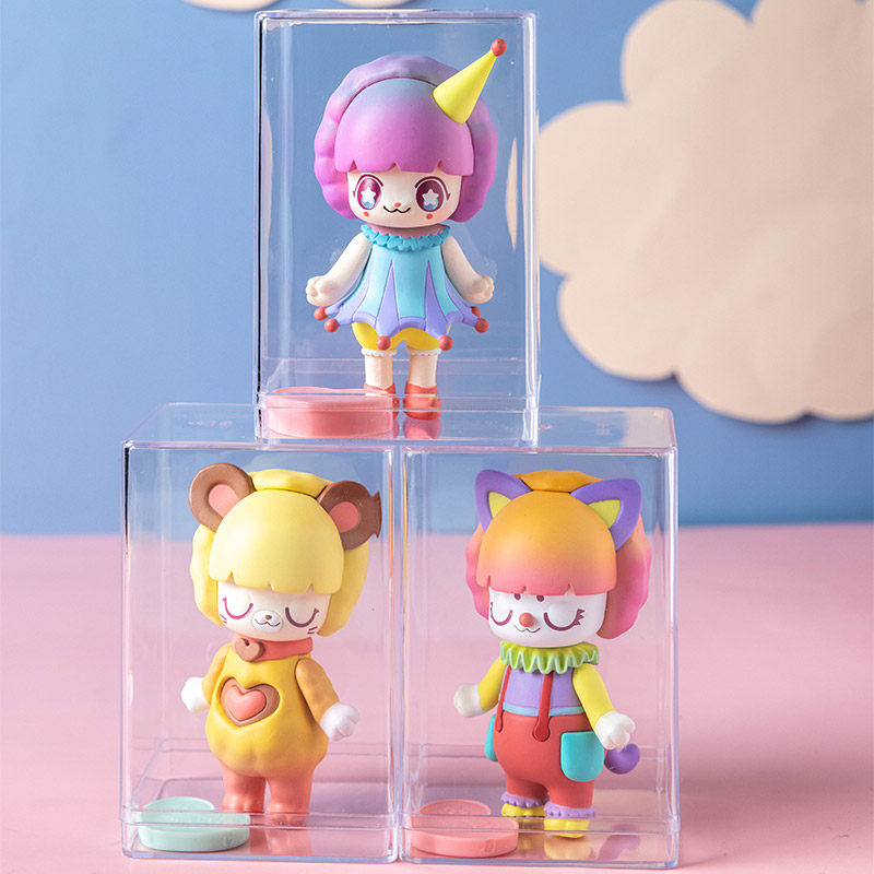 透明アクリル製小型フィギュア保護ケース