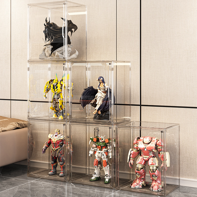 フィギュアケース 透明素材の小型フィギュアケース展示ボックス