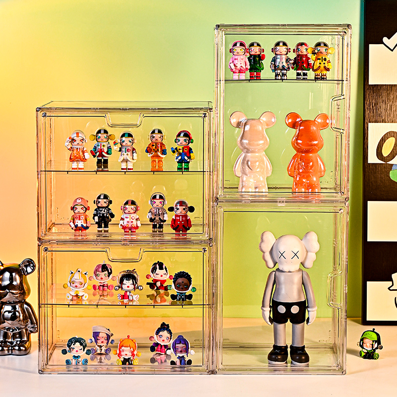 フィギュアケース 積み重ね自在の透明コレクションケース