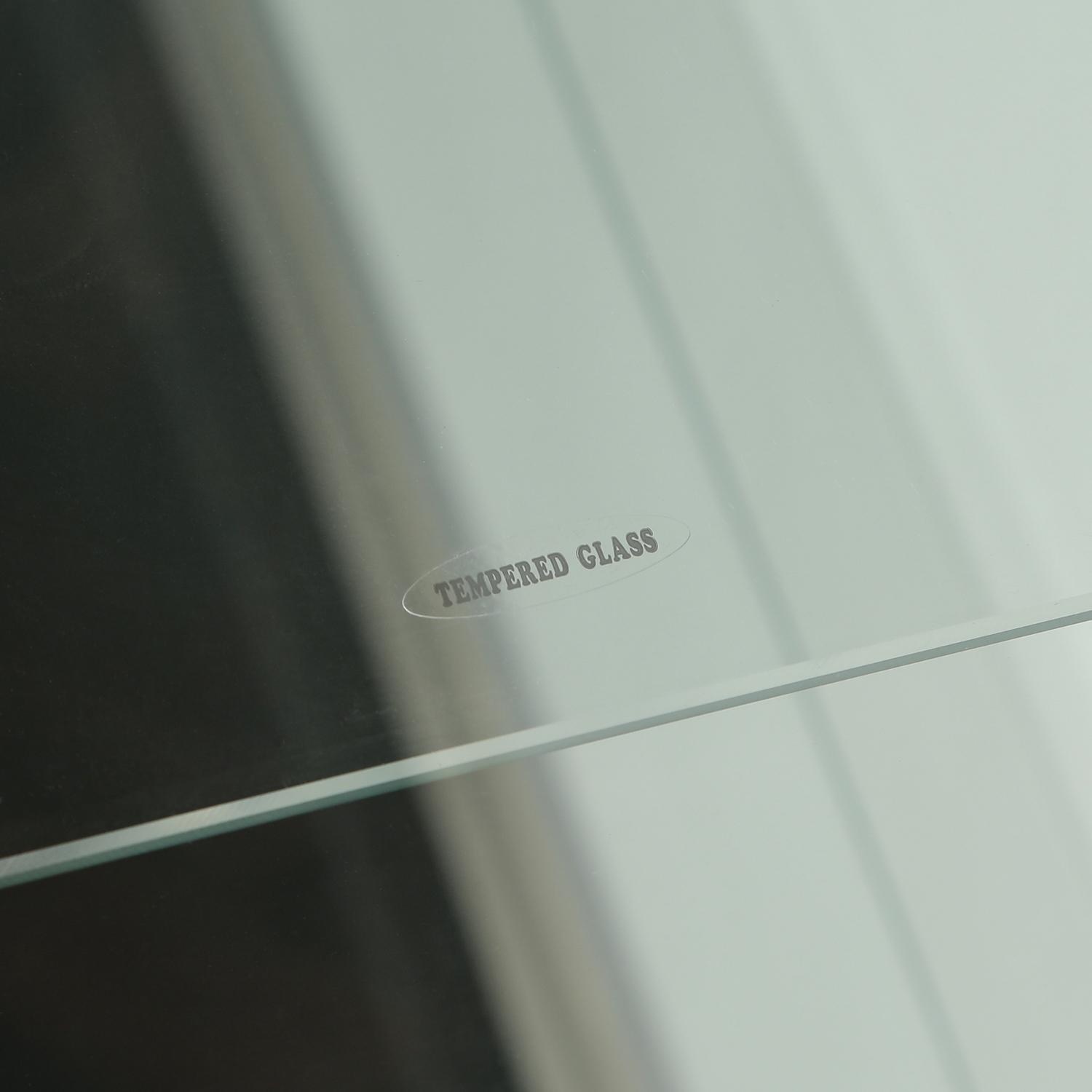 フィギュアケース 大型 ガラス展示棚三段幅広黒色フィギュア収納