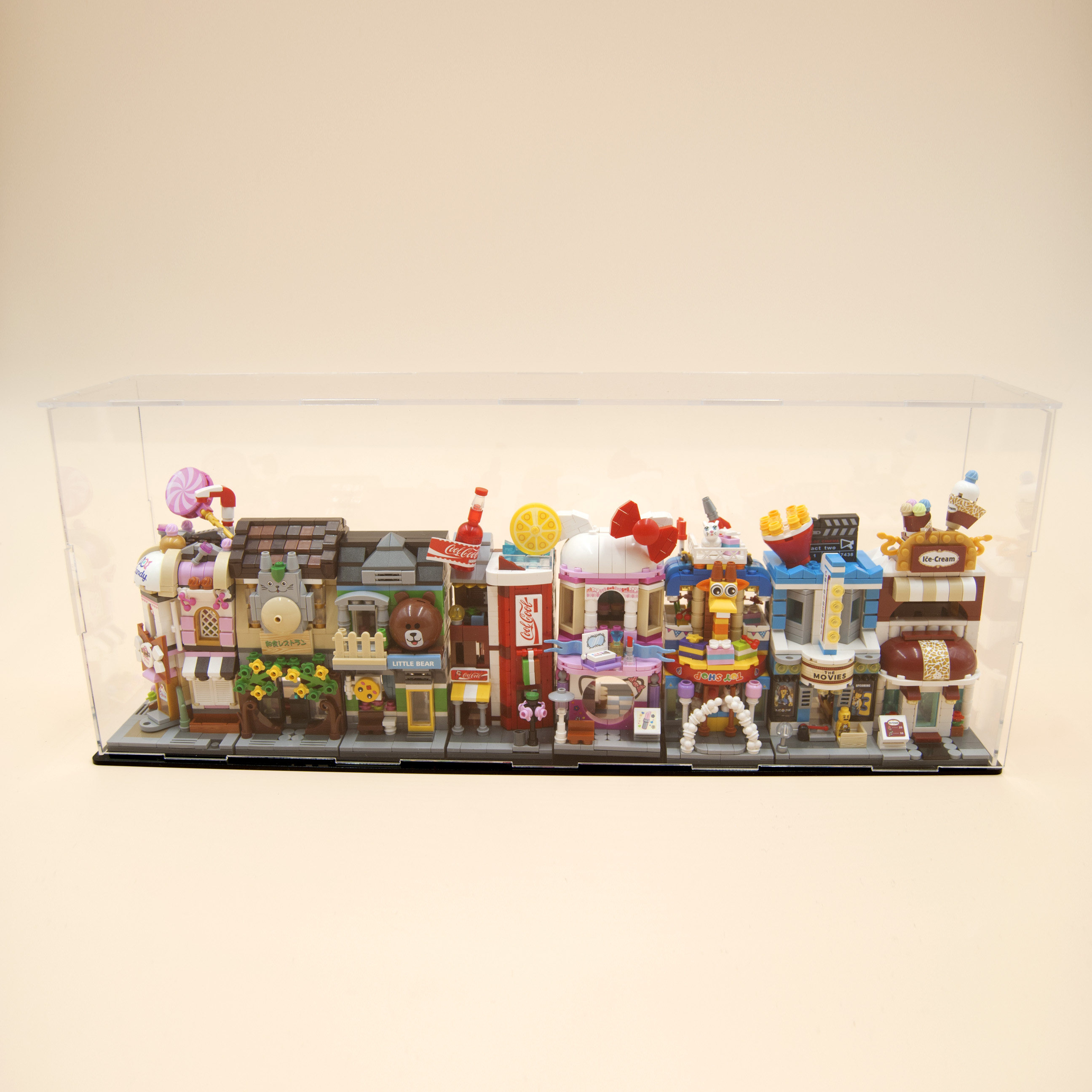 透明アクリル製小型フィギュアケース25×9×15cm