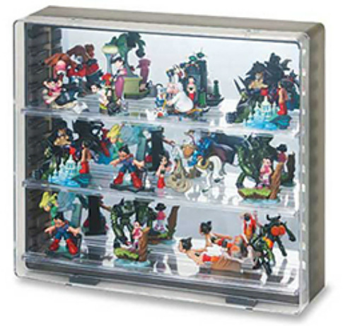 フィギュアケース 透明多段式小型フィギュア専用展示棚