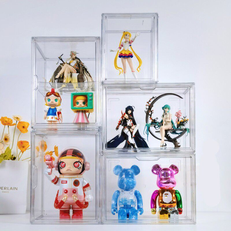 フィギュアケース 組み立て式透明小型収納ボックス