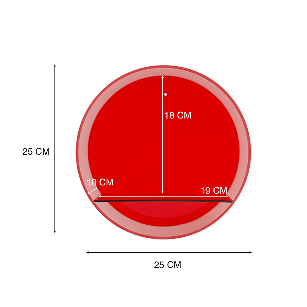 フィギュアケース 壁掛け円形透明　小型