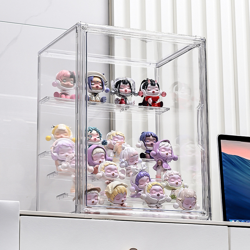 フィギュアケース 小型 透明アクリル多段収納フィギュアケース