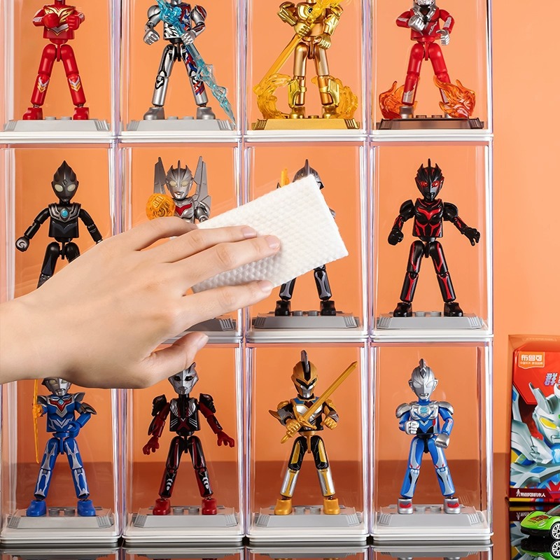 フィギュアケース 透明アクリル製個別収納ボックス小型12個組