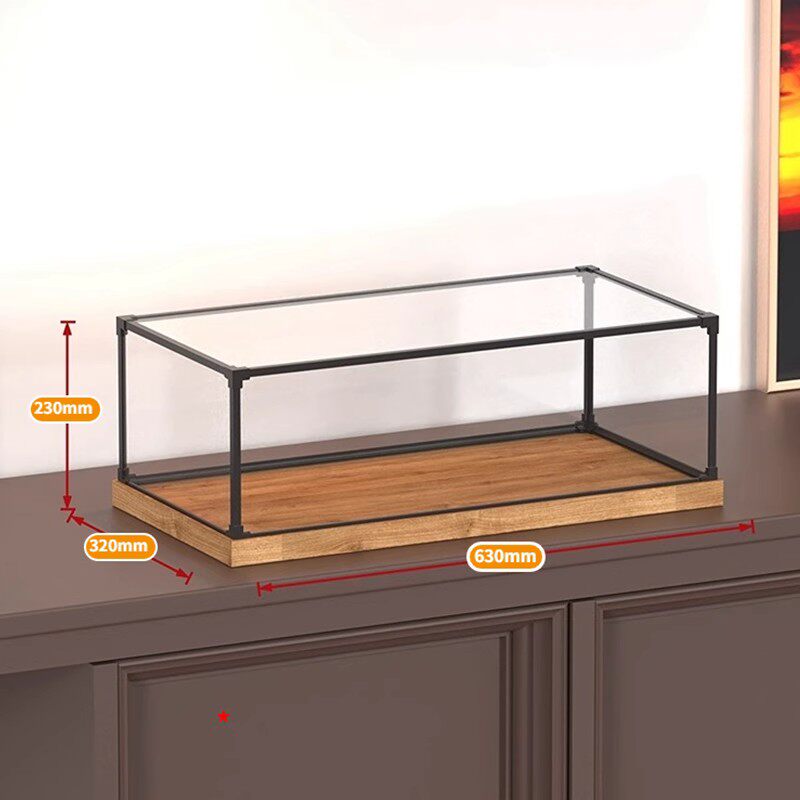 フィギュアケース 三段式木製台座付き透明展示