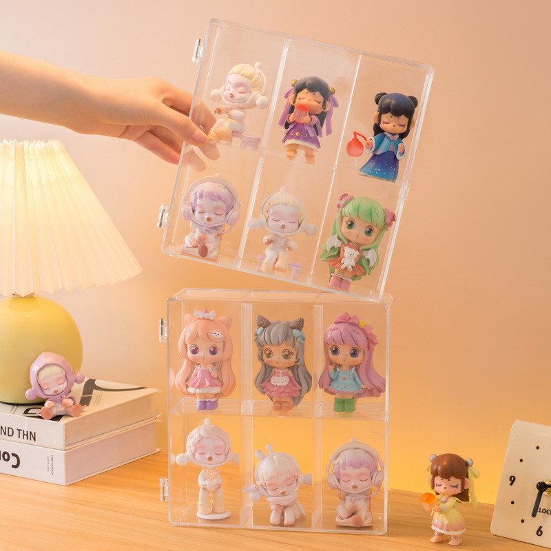 フィギュアケース 小型 透明アクリル小型多段収納ボックス