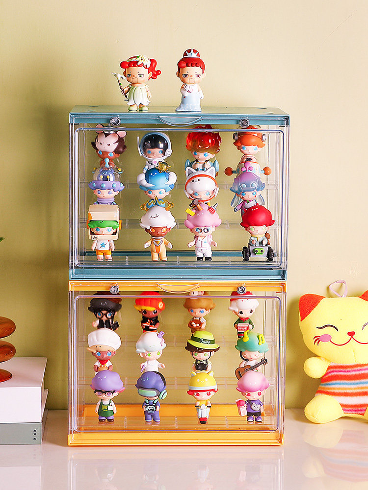 フィギュアケース 多段式積み重ね透明大型フィギュアケース