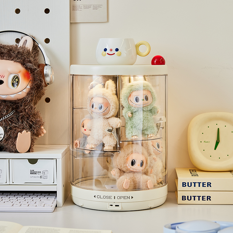 フィギュアケース 回転式小型フィギュアコレクションケース