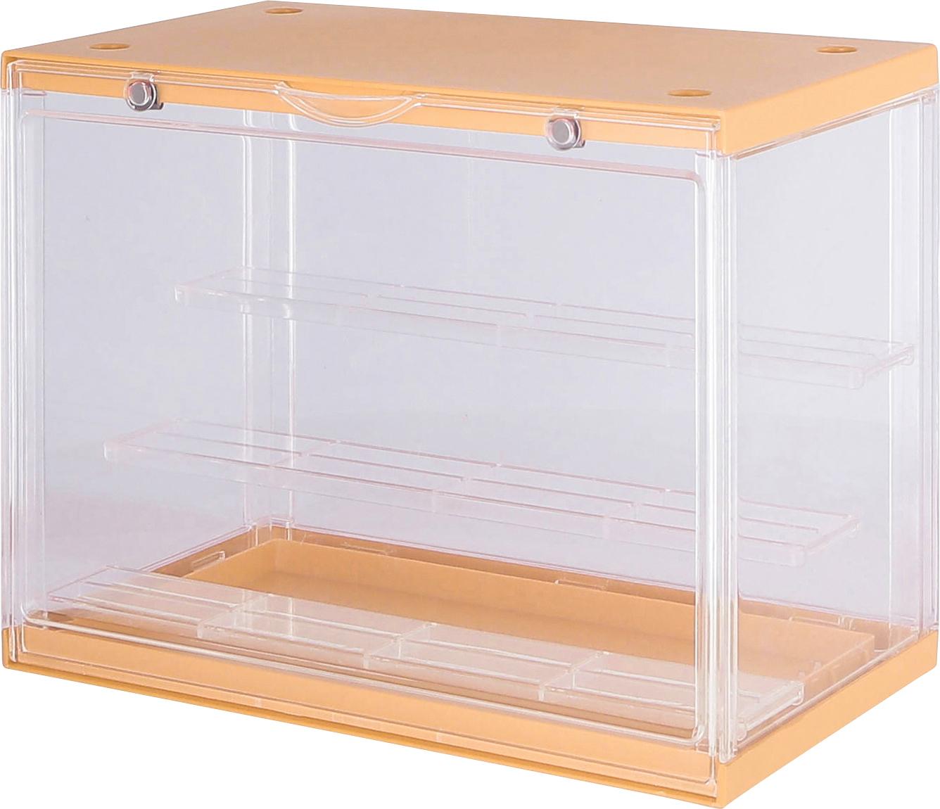 フィギュアケース 小型 コレクションケース 黄金色 フィギュア収納棚