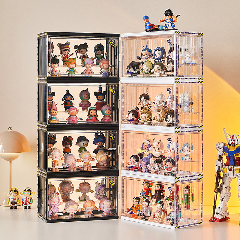 フィギュアケース 透明アクリル積み重ね式小型収納展示箱