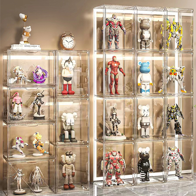 フィギュアケース 透明アクリル製小型フィギュアケース多段式飾り棚