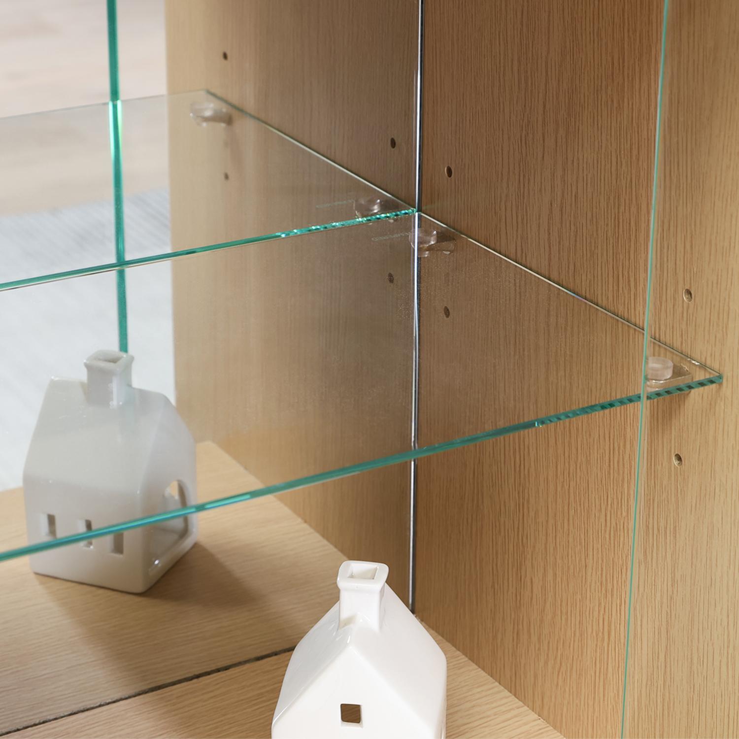 フィギュアケース 大型 木目調 クレール 収納棚