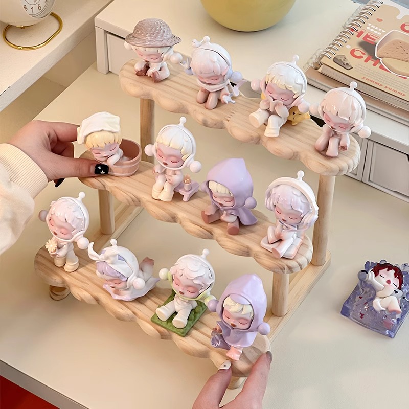 フィギュアケース 木製三段ディスプレイ台