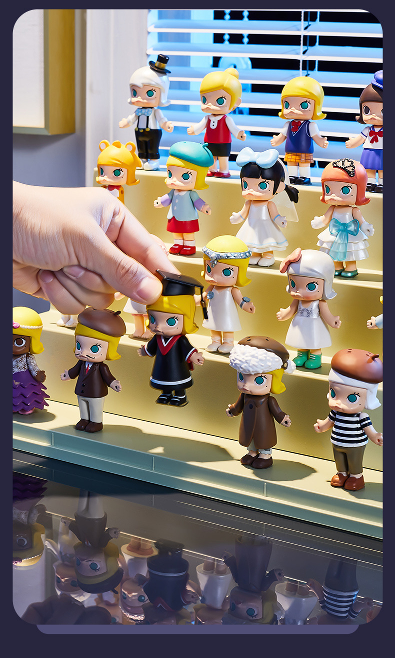 フィギュアケース 小型 透明アクリル製多段式ミニフィギュア展示収納ケース