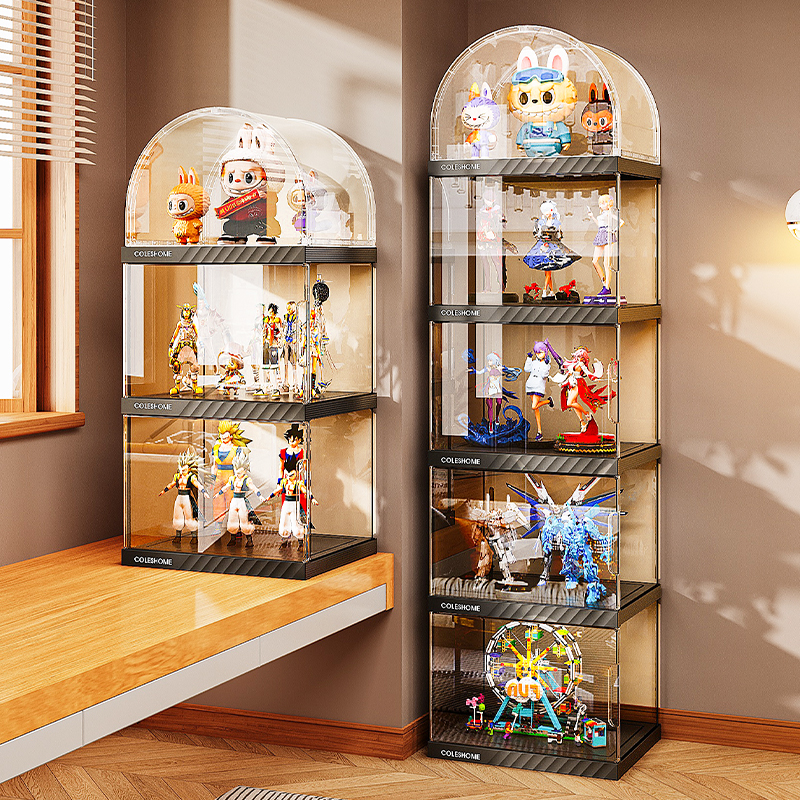 フィギュアケース 多段式ドーム型コレクションタワー
