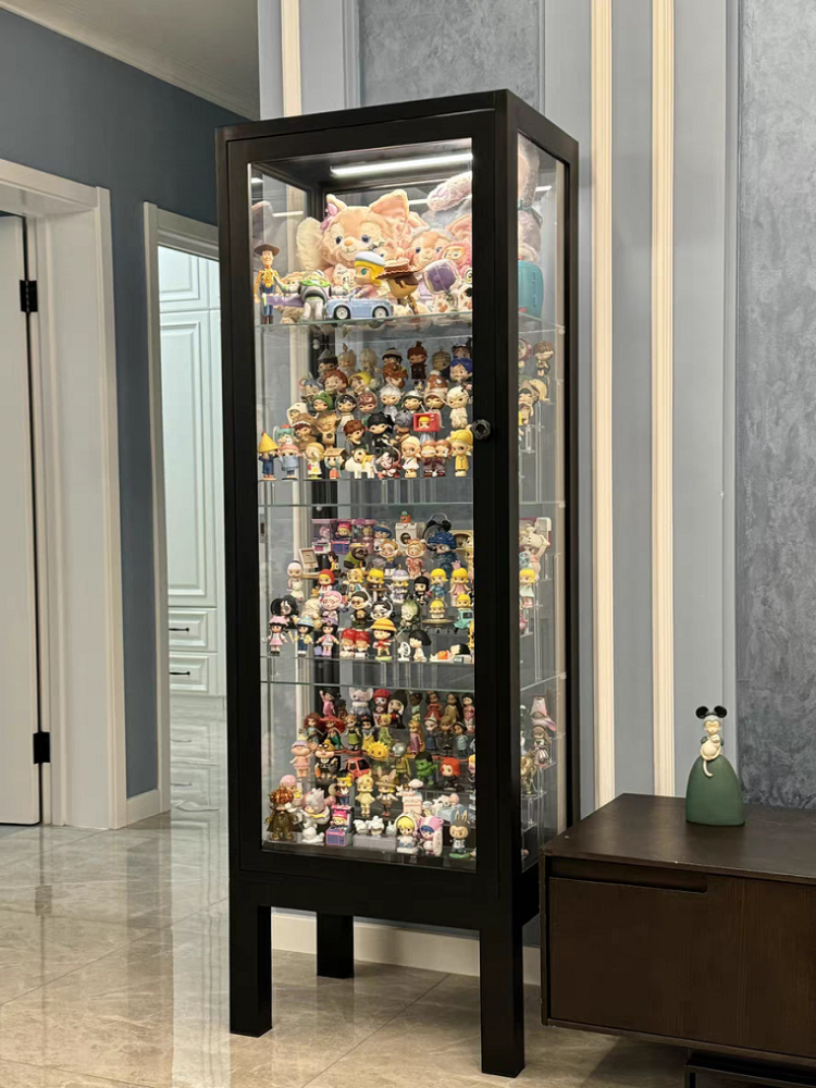 フィギュアケース 縦型ガラスコレクションキャビネット