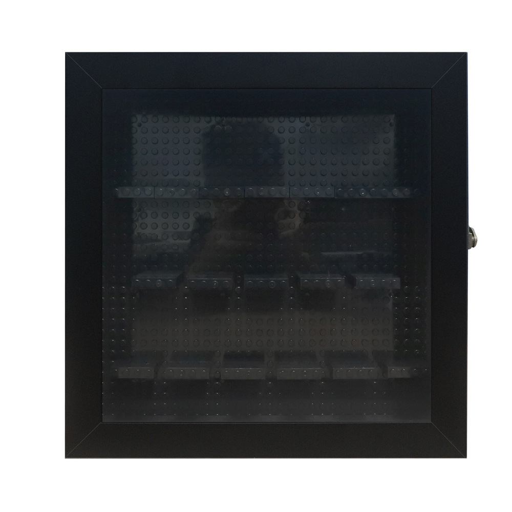 フィギュアケース 小型 透明扉付き四段棚小型展示収納ケース