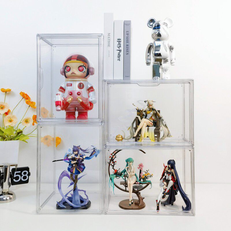 フィギュアケース 組み立て式透明小型収納ボックス