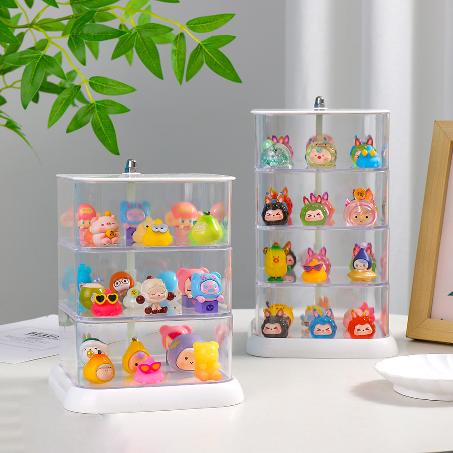 フィギュアケース 透明アクリル多段式小型収納展示箱