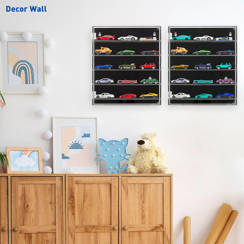 フィギュアケース 小型 壁掛け式透明アクリル多段収納展示ケース