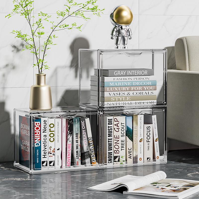 フィギュアケース 透明アクリル製積み重ね式小型展示収納箱