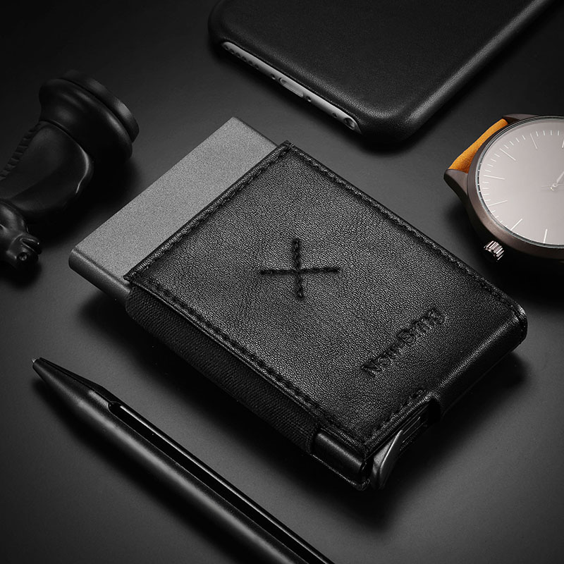 マネークリップ 自動押し出し機能付き薄型マネークリップ財布