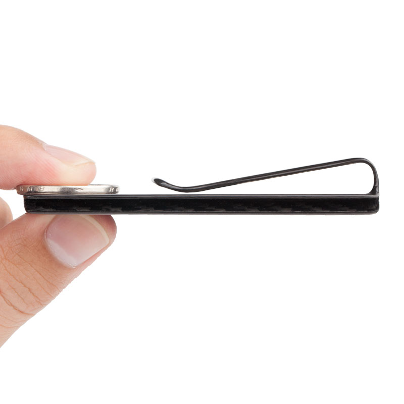 マネークリップ カーボン繊維風薄型マネークリップカードケース