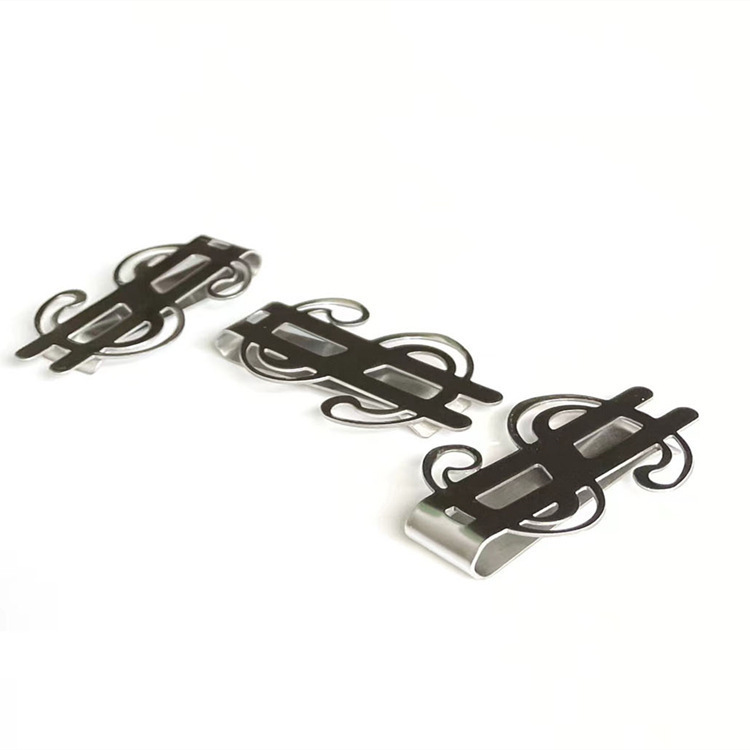 マネークリップ ドル記号デザイン金属製マネークリップ