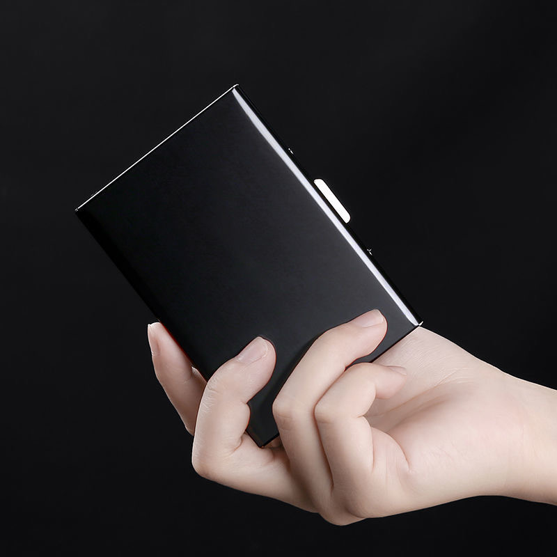 マネークリップ 不锈钢製薄型マネークリップ付き多機能カードケース