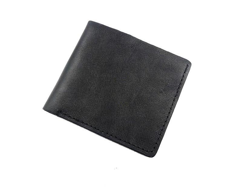 マネークリップ 上質本革使用薄型二つ折りマネークリップ財布