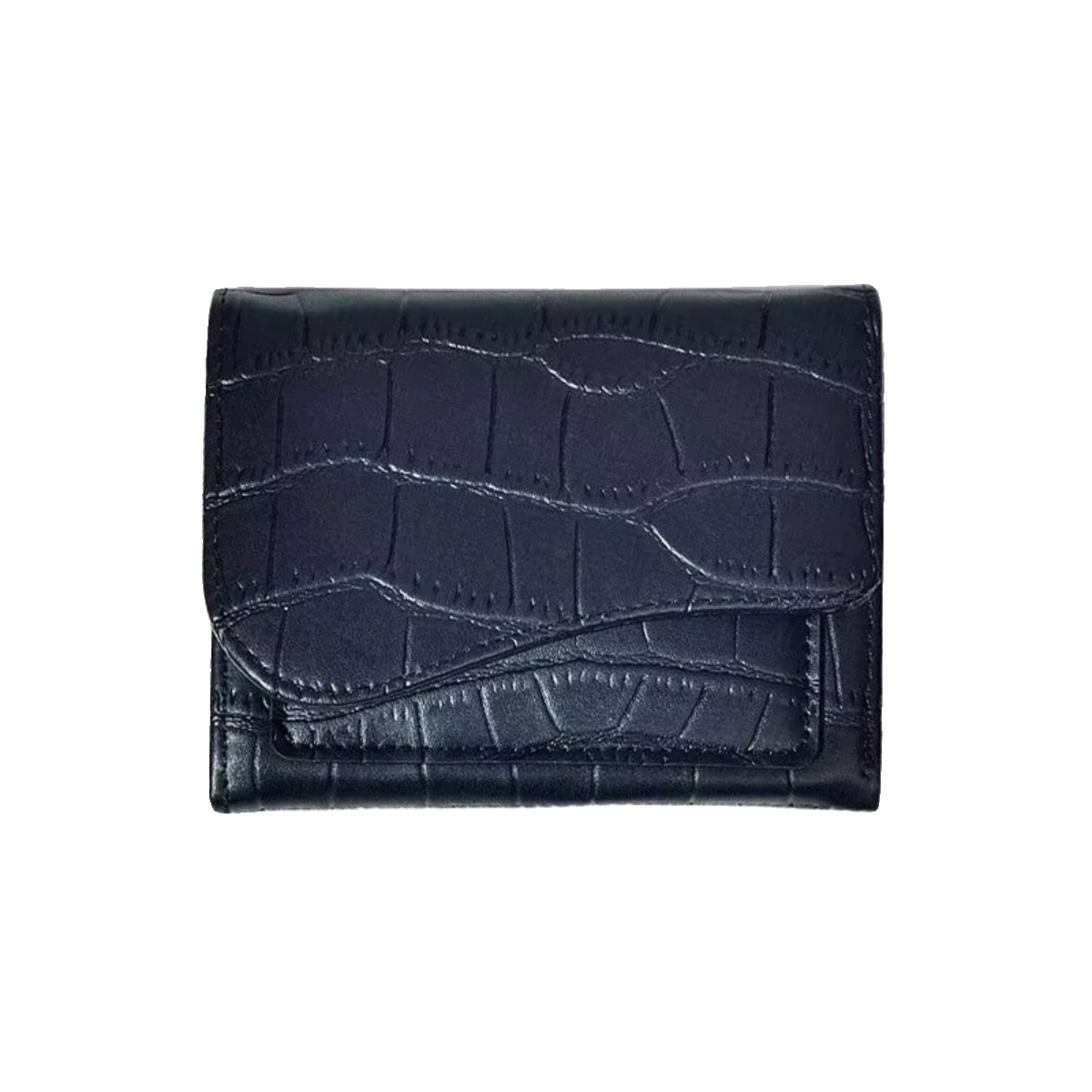 マネークリップ 型押しレザー二つ折りマネークリップ