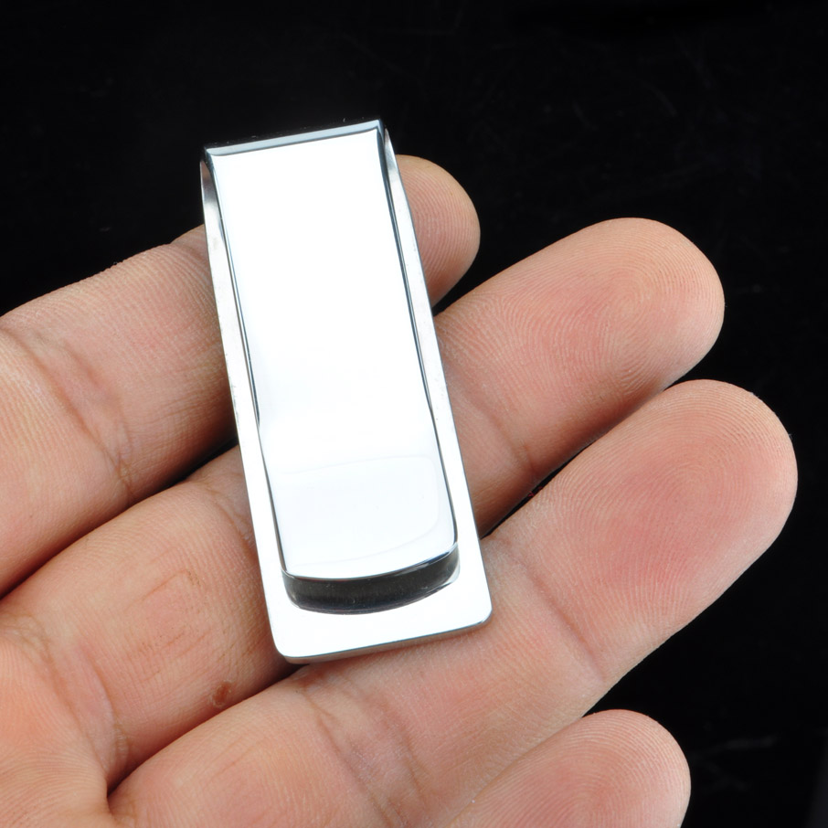 シルバークリップ型マネークリップ