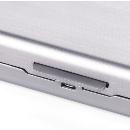 マネークリップ 金属製薄型マネークリップ付き名刺入れ