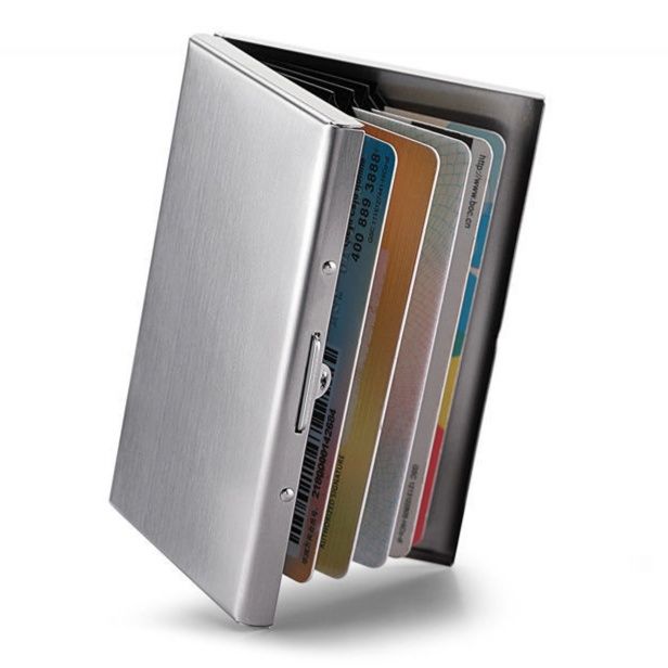 マネークリップ 不锈钢製薄型マネークリップ付き多機能カードケース