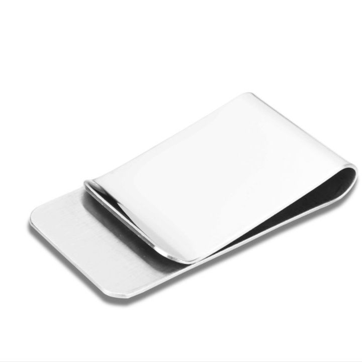 マネークリップ 薄型金属製マネークリップカードケース付き二つ折り財布