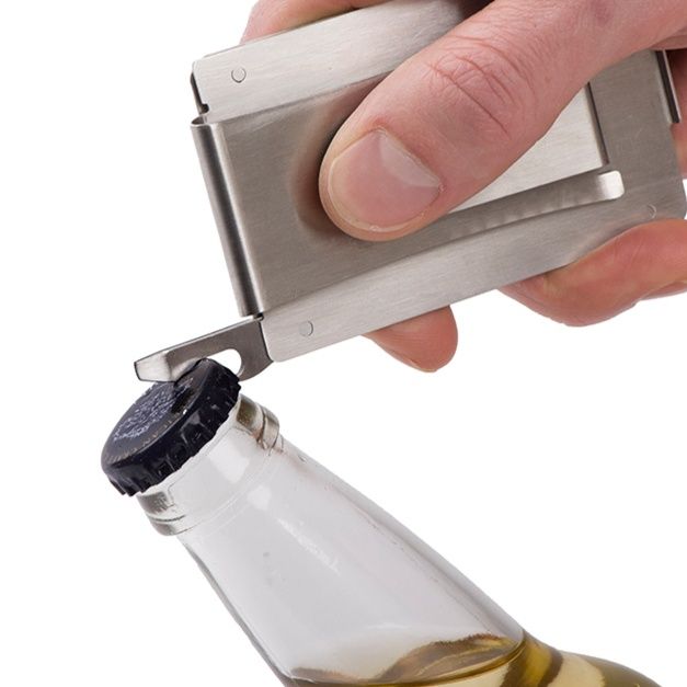 マネークリップ 高級感あふれるステンレス製の質感