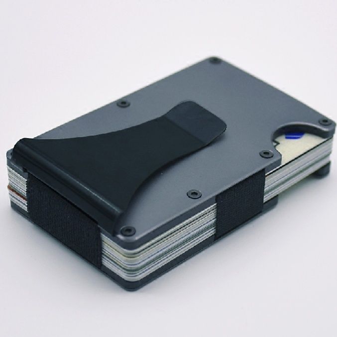 マネークリップ 多機能金属製マネークリップ付きカード収納ケース